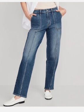 Old Navy High Rise OG Loose Jeans - Straighter Fit Barrel size 12